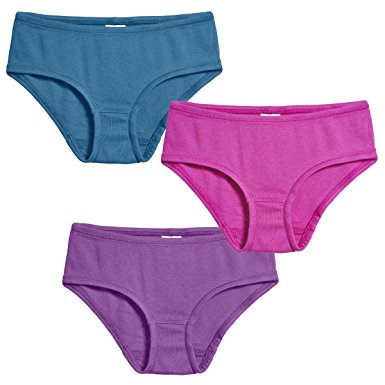 City Threads Girls' Certified Organic Cotton Briefs Underwear Made In USA