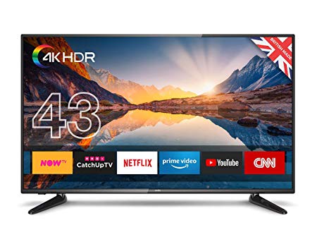 Cello C43Sfs4K 43” Superfast Smart 4K HDR TV with Wi-Fi and Freeview T2 HD