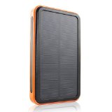 MAOZUA 15000mAh Solar Charger Portable Solar Power Bank Dual USB Charger Built in LED Flashlight for iPhone Android Phone PSP MP3 Camera and Other 5V USB Devices