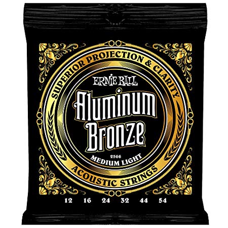 Ernie Ball 2566 Aluminum Bronze Medium-Light Acoustic Guitar String Set (.012 - .054)