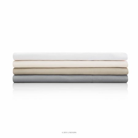 LINENSPA Brushed Microfiber Ultra Soft Bed Sheet Set - Wrinkle Resistant - Full Size - Ivory