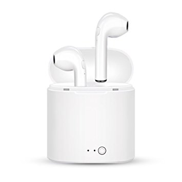 Bluetooth Headphones V4.2 in-Ear Stereo Earbud 2PC Headset, Bluetooth Sport Headsets with Charging Case, Earpiece head phone for apple iPhone and Samsung and Android Phones