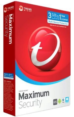 Trend Micro Maximum Security | 2017 (3 PC's- 1 Year) No CD- Only key via email