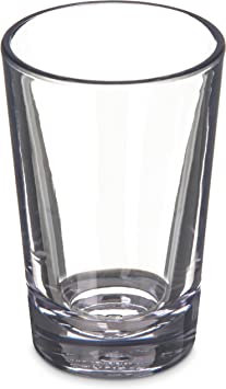 Carlisle 560207 Alibi Heavy-Weight Plastic Shooter Glass, 2 oz (Case of 24)