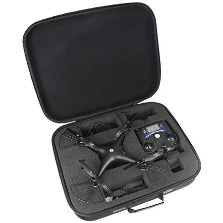 co2crea Hard EVA Travel Case for Holy Stone HS110D / DBPOWER Discovery WiFi FPV Camera Drone Training Quadcopeter