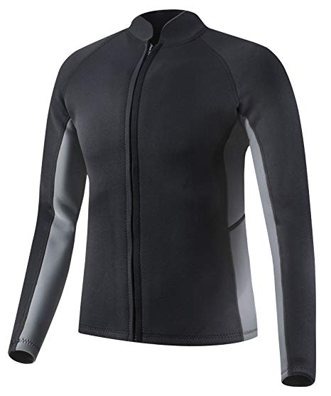 EYCE Dive & SAIL Men's 3mm Wetsuit Jacket Top Long Sleeve Neoprene Wetsuits