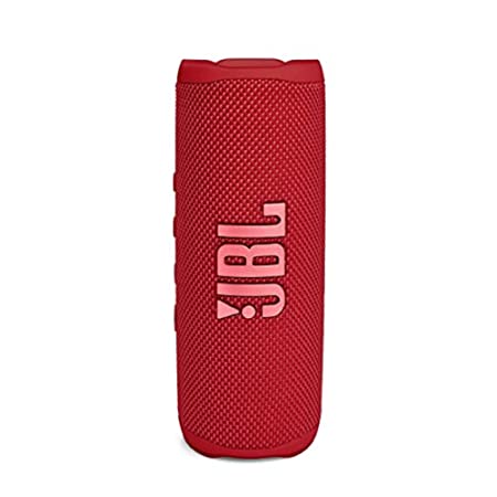 JBL Flip 6 Wireless Portable Bluetooth Speaker Pro Sound, Upto 12 Hours Playtime, IP67 Water & Dustproof, PartyBoost & Personalization by JBP App (Without Mic, Red)