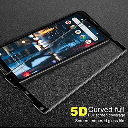 MobiTussion® 5D Curved Edge-to-Edge Accurate Glue 9H Tempered Glass Screen Protector for Google Pixel 2XL / Pixel 2 XL ]