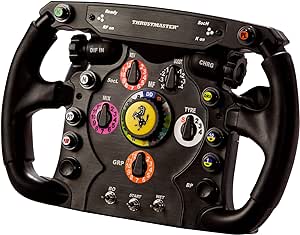 ThrustMaster FERRARI GTE F458 Wheel Add-on Compatible avec l’ensemble des Bases Thrustmaster T-Series 4160571 Noir