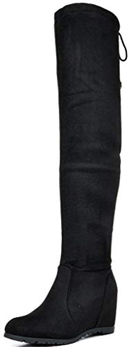 DREAM PAIRS Women's Over The Knee Thigh High Stretch Boots