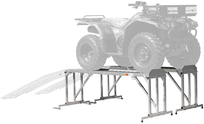 ATV & Lawn Mower Display Stand and Work Station