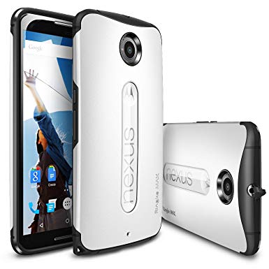 Nexus 6 Case - Ringke MAX Nexus 6 Case [Dust Cap/Free Screen Protector][WHITE] Double Layer Heavy Duty Protection Armor Case for Google Motorola Nexus 6 (NOT for Huawei Nexus 6P 2015) - Eco Package