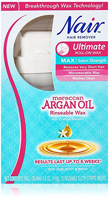 Nair Ultimate Moroccan Argan Oil with Orange Blossom Rinseable Wax Kit