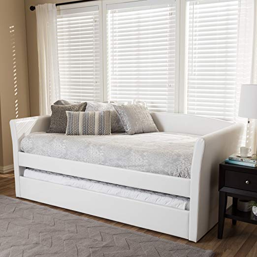 Baxton Studio Daybed with Guest Trundle in White