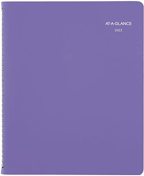 2022 Weekly & Monthly Appointment Book & Planner by AT-A-GLANCE, 8-1/2" x 11", Large, Beautiful Day, Lavender (938P-905)