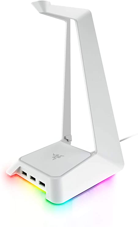 Razer Base Station Chroma Mercury - Chroma Powered Headset Stand with USB Hub - 16.8 Million Color Combinations