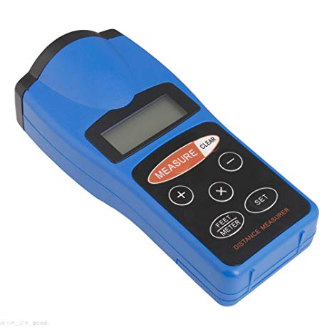 Ultrasonic Distance Meter - TOOGOO(R)Electric Digital LCD Ultrasonic Distance Meter Measuring Tool & Laser Pointer