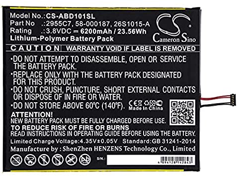 Replacement Battery for A K Fire HD 10.1, K Fire HD 10.1 7th, SL056ZE