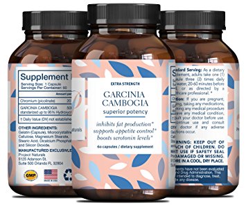 Garcinia Cambogia Extract Pure - Natural Weight Loss Pills For Men And Women - Potent Appetite Suppressant - Garcinia Cambogia 95 HCA - Enhance Focus - Boost Energy - Rapid Weight Loss