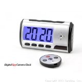 Amzdeal Portable Alarm Clock Spy Camera DVR with Motion Detection Tf Card Not Included