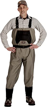 Caddis Wading Systems CA9902W - XXLSCaddis Men's Taupe Affordable Breathable Stocking Foot Wader, XX-Large Stout, Tan