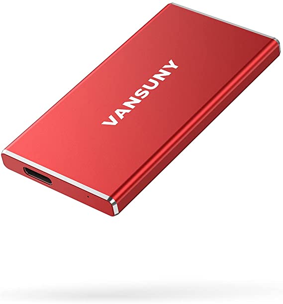 Vansuny 1TB Portable External SSD, USB 3.1 Gen2 540MB/s High-Speed Data ssd External Hard Drive USB C, Metal Mini Portable External Solid State Drive for PC, Laptop, Phones and More