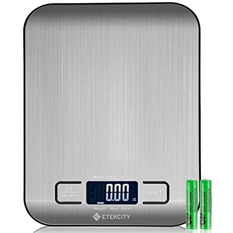 Etekcity Small Food Scale Grams and Ounces, Mini, Silver