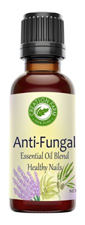 Anti-fungal Essential Oil Nail Blend - Essential Oil Blend Treatment for Nails - 1 Oz - 100% Pure Oils, Tea Tree, Lavender, Eucalyptus - Creation Pharm