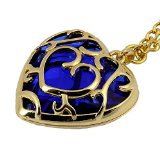 HiRudolph 1 X The Legend of Zelda Skyward Sword Blue Heart Pierced Necklace Anime Costume Blue