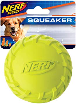 Nerf Dog 3in Tire Squeak Ball - Green