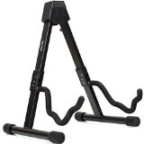 Hola Heavy Duty Folding Universal Guitar Stand - Fits Acoustic Classical Electric and Bass Guitars - Black