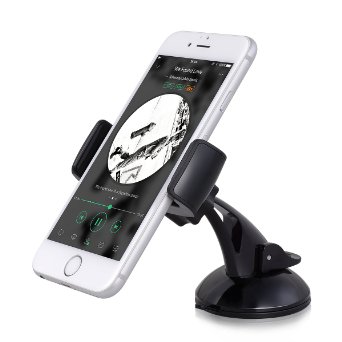 Sundix Car Mount Holder with Suction for Dashboard Windshield, Universal Cell Phone Holder for iPhone / Samsung / HTC / Moto / LG / Nexus/Portable MP3 Players and More