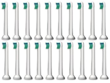 20 Replacement Brush Heads HX6024 ProResults SMALL COMPACT HEAD VERSION Compatible with Philips Sonicare Electric Toothbrush