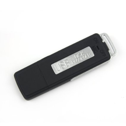LUJII USB Flash Drive Voice Recorder Pen Disk Digital Audio Recording Covert Surveillance 4GB