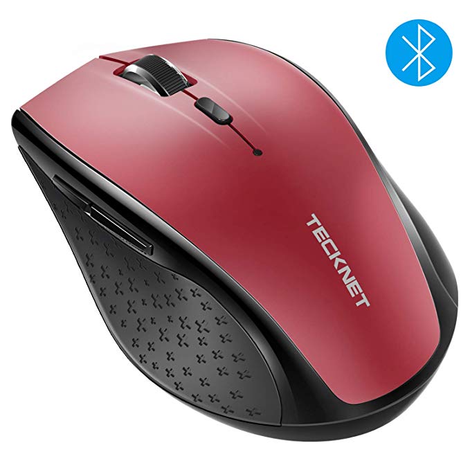 TECKNET Bluetooth Wireless Mouse (BM308) (Red)