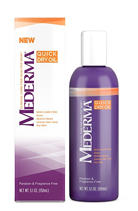 Mederma Quick Dry Oil – formulated to improve the appearance of scars, stretch marks, uneven skin tone and dry skin - #1 scar care brand - fragrance-free, paraben-free - 5.1 ounce