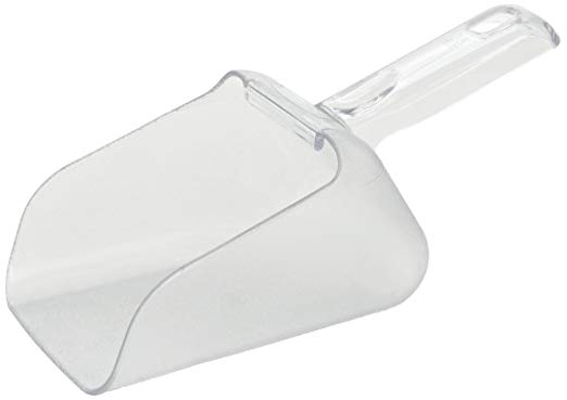 Rubbermaid 9F75 32 oz Capacity, 10.8" Length x 4.8" Width x 4.7" Height, Clear Color, Polycarbonate Bouncer Contour Scoop