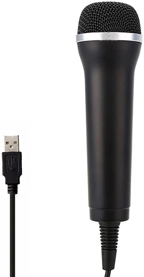 Jadebones USB Universal Karaoke Mic Microphone for PS3 Wii Xbox360 PS4 Xbox One PC