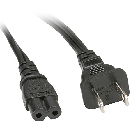 Parts Express Non-Polarized 2-Pin Universal AC Power Cord 6 ft. Figure-Eight (1)