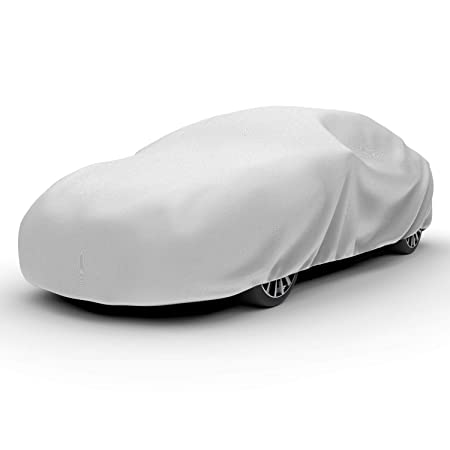 Budge 5LF3 Protector V Cover Gray Size 3: Fits Cars up to 16' 8" (200") 5 Layer Reliable All Weather Thick Protection, Waterproof, UV Resistant