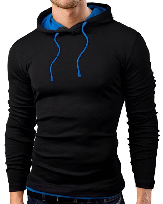 StyleDome Men's Lightweight Blend Long Sleeve Adult Hoodies Sweatshirt Jacket