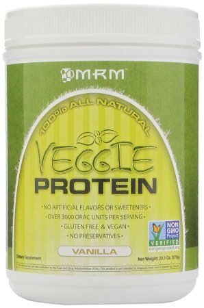 MRM Veggie Protein Nutritional Supplement Vanilla 570 Grams