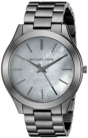 Michael Kors Women's Slim Runway Gunmetal Watch MK3413