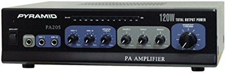 Pyramid PA205 Amplifier With Microphone Input (120-Watt)