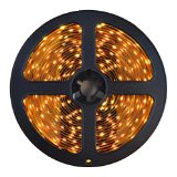HitLights Warm White SMD3528 LED Light Strip - 300 LEDs 164 Ft Roll Cut to length - 3000K 82 Lumens  15 Watts per foot Requires 12V DC
