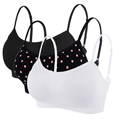 Litthing Women's Sport Bra Spaghetti Strap Yoga Camisole Crop Top Comfort Bralette