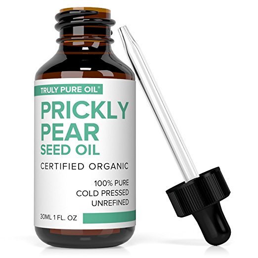Moroccan Prickly Pear Seed Oil (Barbary Fig Seed Oil, Cactus Oil) 100% Pure Certified Organic (EcoCert, USDA) With Nothing Added or Taken Away - Most Powerful Anti Aging Moisturizer (1 Oz / 30ml)