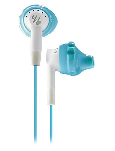 Yurbuds Women's Inspire 200 In-Ear Sport Running Earphones with TwistLock Technology and Tangle-Free Cable Magnets (Compatible with Smartphones, Tablets and MP3 Devices) - Aqua/White