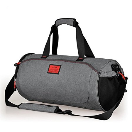 Cool NEW! MadMixi Duffel Style Carry On Sports Travel Bag/Gym Bag with Shoulder Strap, Zippered Compartments