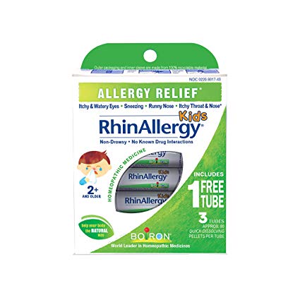 Boiron Rhinallergy Homeopathic Medicine for Allergy Relief, 3 Tubes